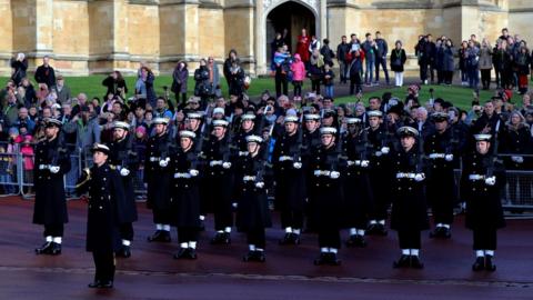 Royal Navy Changing of the Guard at Windsor Castle