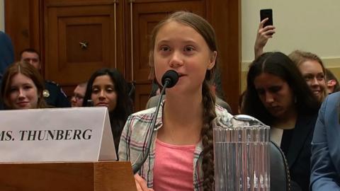 Activist Greta Thunberg spars with US lawmakers on climate change at a Congressional hearing