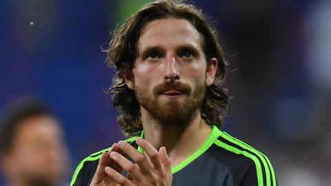 Joe Allen during Euro 2016