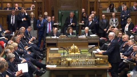 MPs in the Chamber of the House of Commons