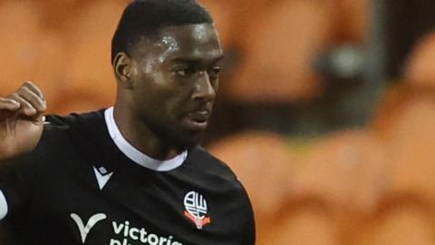 Ricardo Santos in action for Bolton again Blackpool on Tuesday