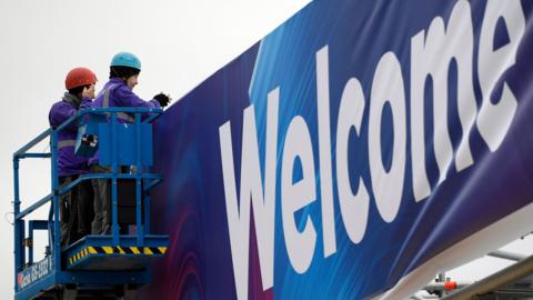 Banner at Mobile World Congress