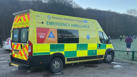 Ambulance at Millhouses Park, Sheffield