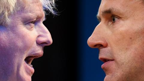 Boris Johnson and Jeremy Hunt