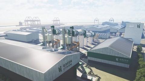 Artists impression of the refinery
