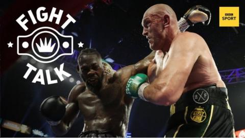 American heavyweight Deontay Wilder and Britain's Tyson Fury during their second fight at Las Vegas in February 2020