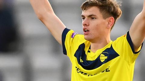 Hampshire seam bowler Scott Currie