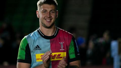 Matas Jurevicius in action for Harlequins