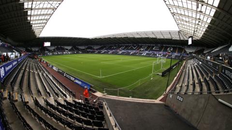 A general view of the Swansea.com Stadium