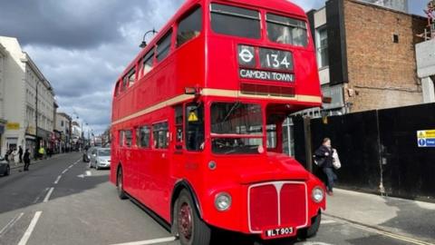 Vintage London bus