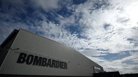 Bombardier factory in Belfast