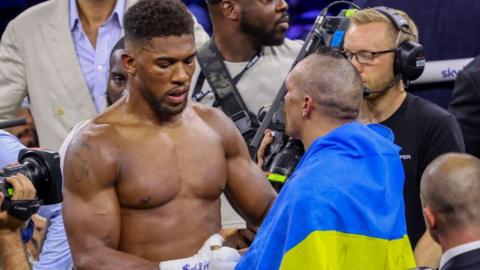 Anthony Joshua and Oleksandr Usyk