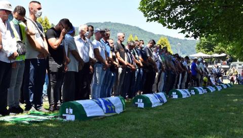 Burial at Srebrenica