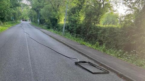 Cable theft near Lincoln