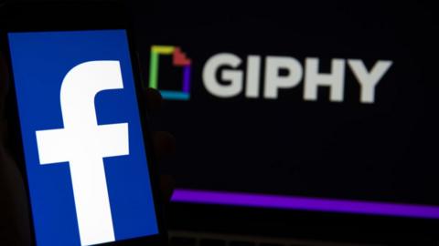 Facebook Giphy logos
