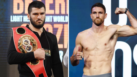 Artur Beterbiev and Callum Smith side-by-side photo