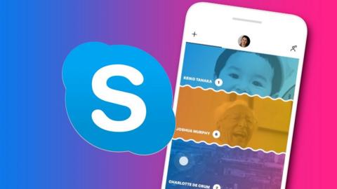 Skype logo and app