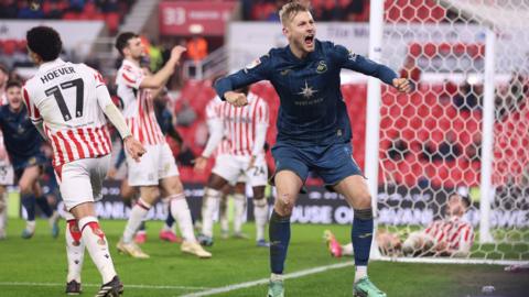 Swansea City 2-2 Millwall: Two own goals see Lions fight back for last-gasp  draw - BBC Sport