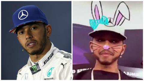 Lewis Hamilton and his Snapchat creativity