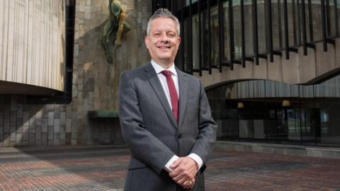 Nick Kemp standing outside the Newcastle City Council offices