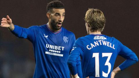 Former Rangers players Connor Goldson and Todd Cantwell