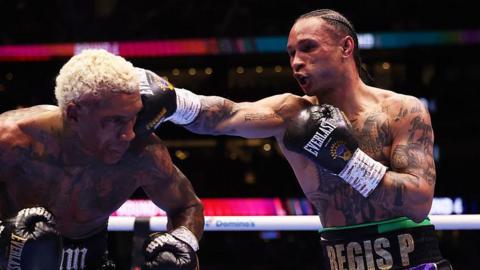 Regis Prograis punching Conor Benn