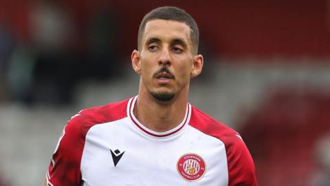 Gassan Ahadme playing for Stevenage