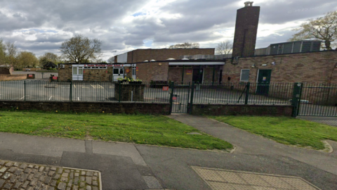 A Google Maps screenshot of Westfield Junior School, a single-storey building.