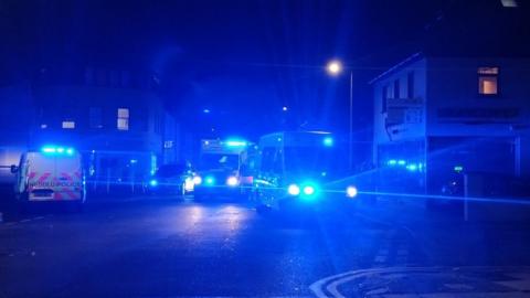 emergency services at incident in Mundy Place, Cathays, Cardiff