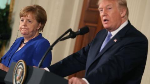 Merkel and Trump