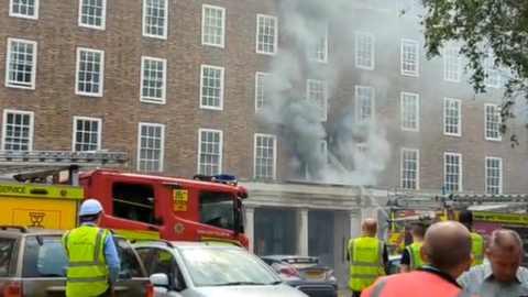 Fire at County Hall
