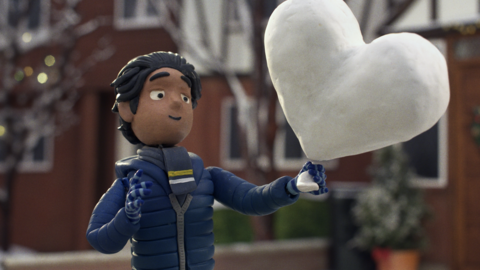 A image of a boy from the John Lewis advert