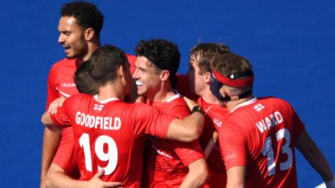 England celebrate