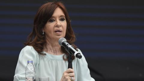 Cristina Kirchner speaking in November 2018