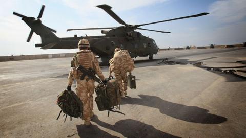 British troops at Basra Airport near Basra, Iraq