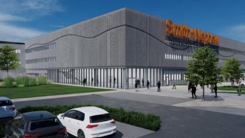 Impression of new site for Smith & Nephew at Melton, East Yorkshire