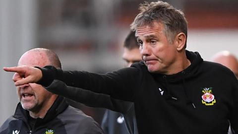 Phil Parkinson points the way for Wrexham