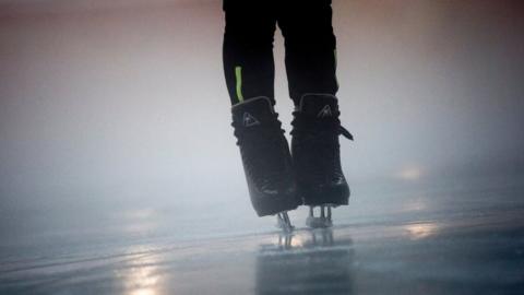 Ice skating shoes