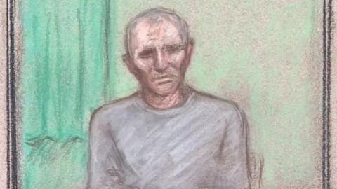 Barry Bennell court sketch