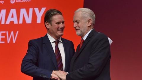 Sir Keir Starmer and Jeremy Corbyn