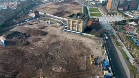 Drone footage of Curzon Street