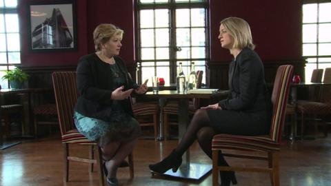 Emily Thornberry and Laura Kuenssberg