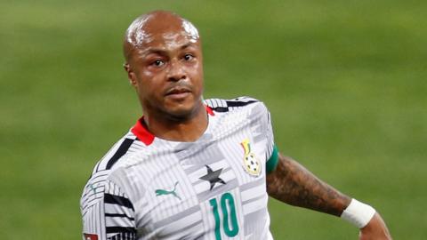 Andre Ayew in action for Ghana