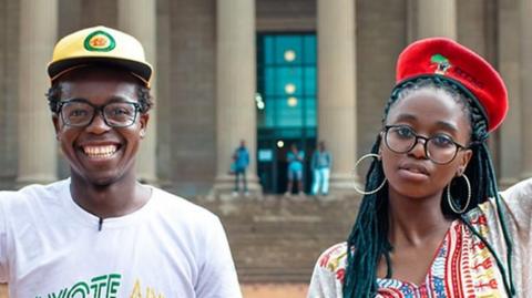 Thapi and Sankara, youth activists from South Africa.