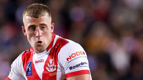 Jake Wingfield playing for St Helens