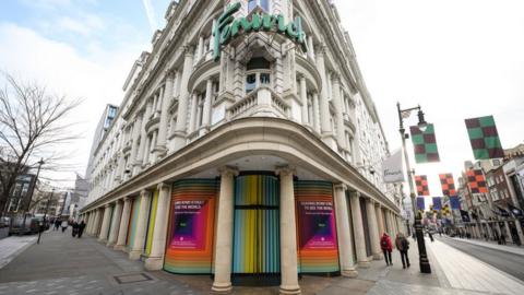 File image of the front of Fenwick department store, the morning after it closed its doors for the final time