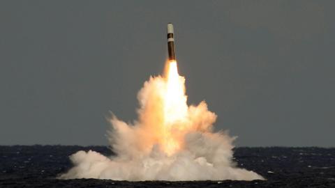 Trident ballistic missile test