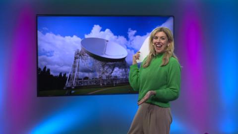 Jenny on the Newsround set