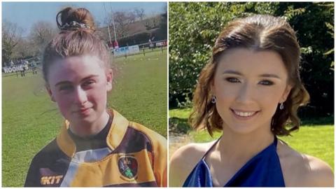 Leona Harper, 14, and Jessica Gallagher, 24, who died in an explosion at Creeslough, County Donegal, in October 2022