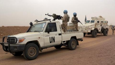 UN troops in Kidal, Mali, 9 Jun 23